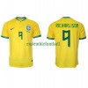 Maillot de Supporter Brésil Richarlison 9 Domicile Coupe du Monde 2022 Pour Homme